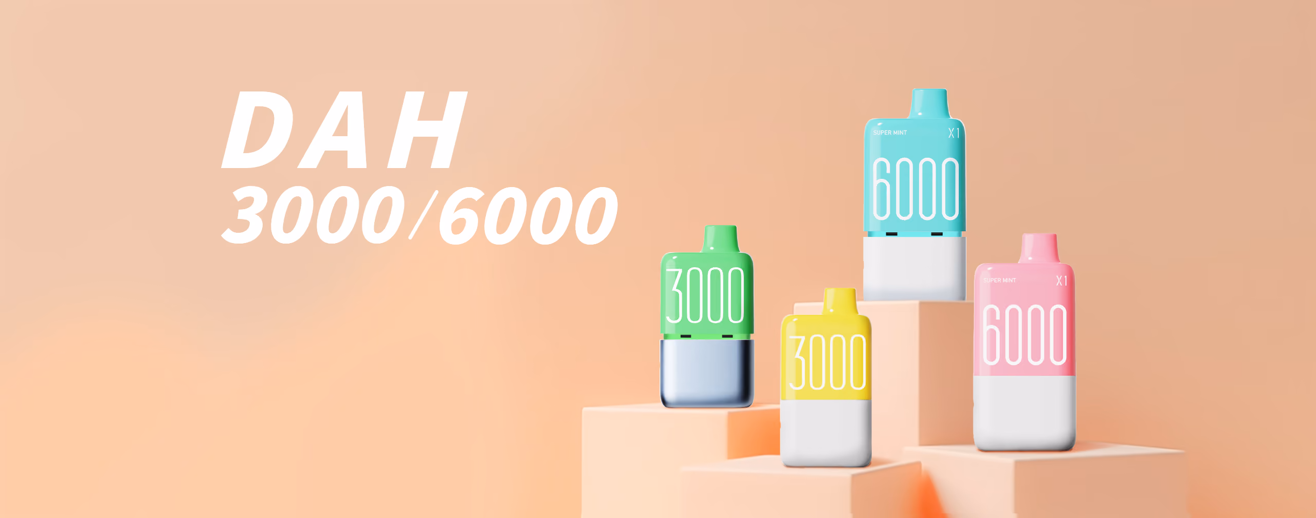 DAH3000 and DAH6000 disposable vape kits