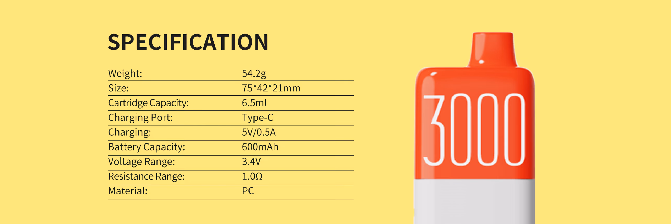 DAH3000 specification diagram
