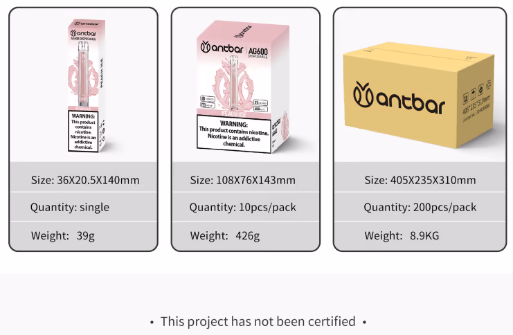 ag600 disposable packlist